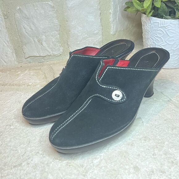 Cole Haan Black Suede Wedges sz  9B - Picture 5 of 7